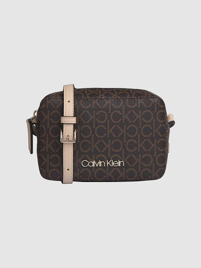 Calvin Klein Táskák & Kiegészítők HU343986 | Calvin Klein Logo Női Crossbody Táska Barna